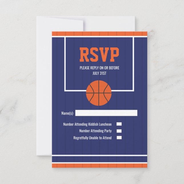 Basketball RSVP Card (Front)
