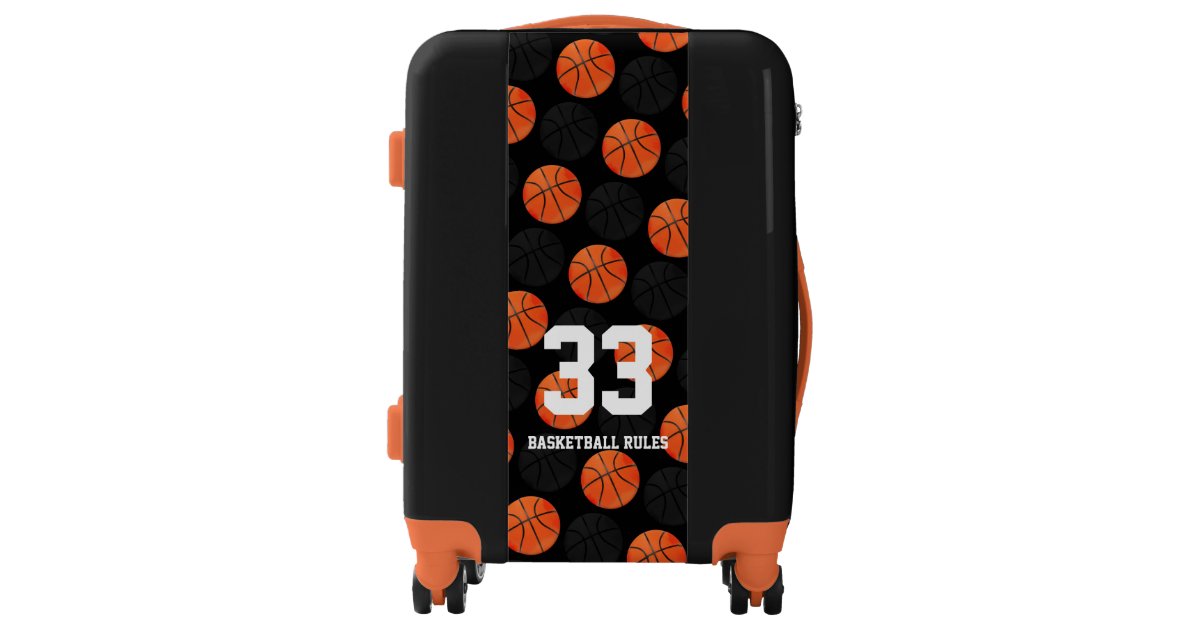 Basketball Rules Sports Balls Pattern Gift Luggage Zazzle Com