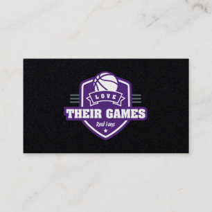Basketball Sacramento Kings Jersey Color Business Card