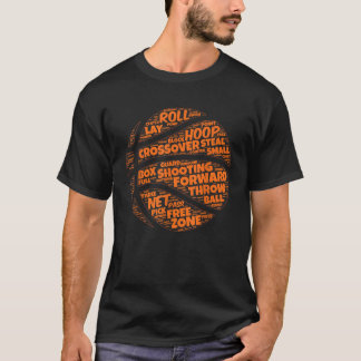 Basketball Sayings Quote Orange Typography Player T-Shirt