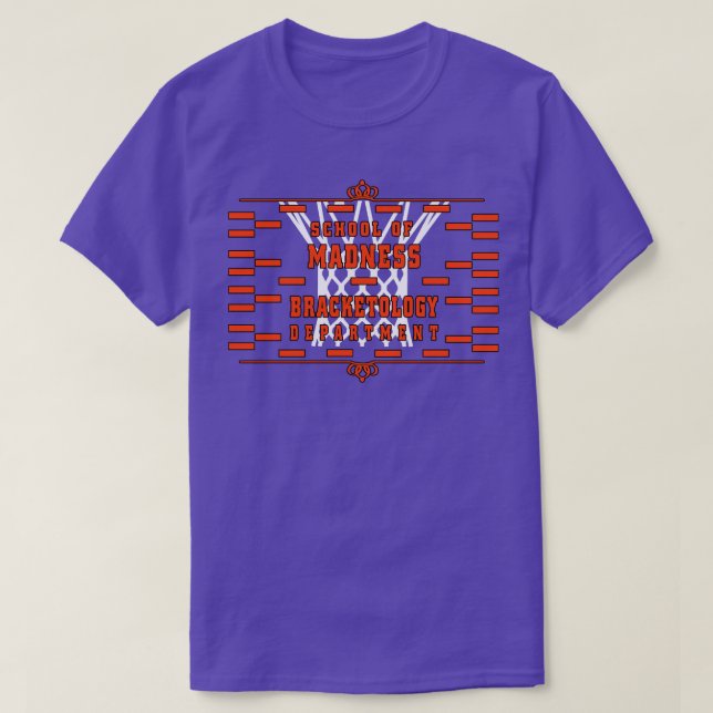 Basketball School of Madness Bracketology Departme T-Shirt (Design Front)