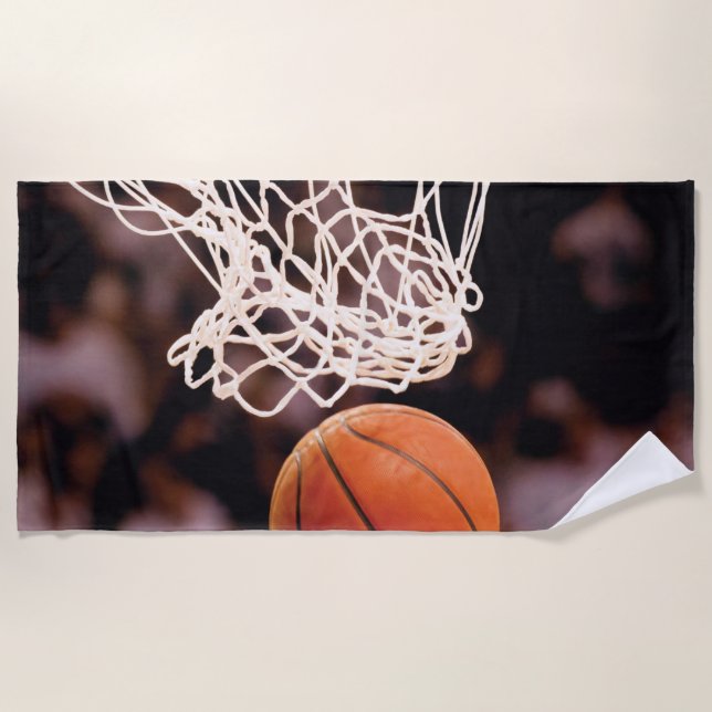 Basketball Scoring Beach Towel (Front)