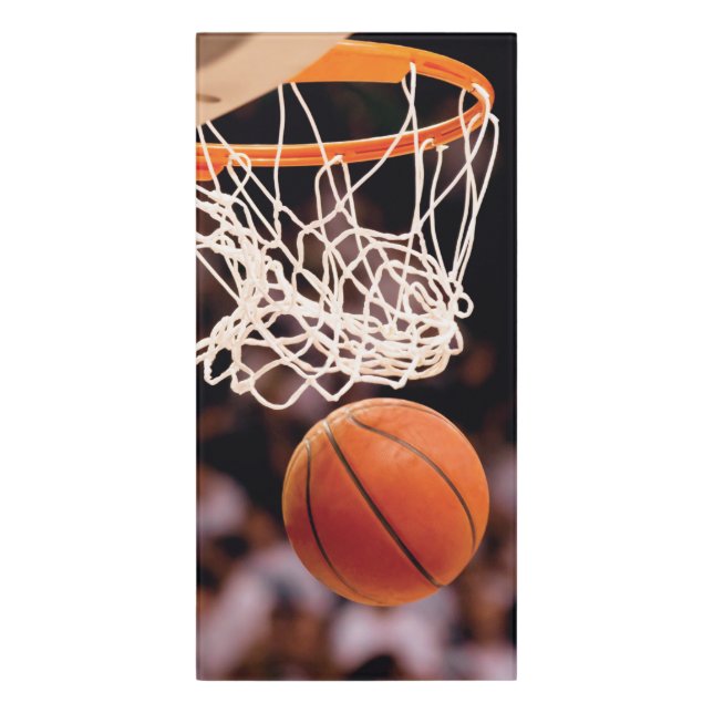 Basketball Scoring Door Sign (Classic Front Vert)