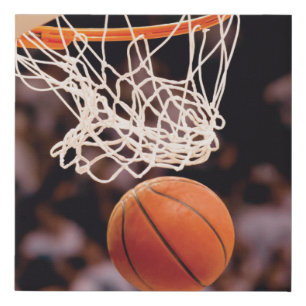 Basketball Scoring Faux Canvas Print