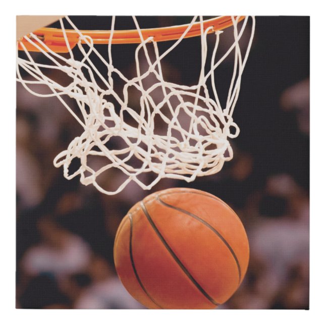 Basketball Scoring Faux Canvas Print (Front)