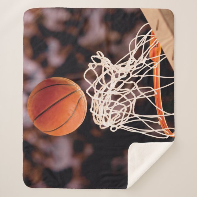 Basketball Scoring Sherpa Blanket (Front)