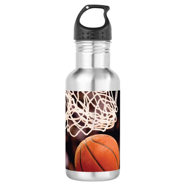 Basketball Scoring Stainless Steel Water Bottle (Front)