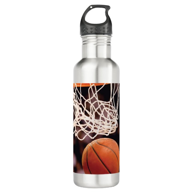 Basketball Scoring Stainless Steel Water Bottle (Front)