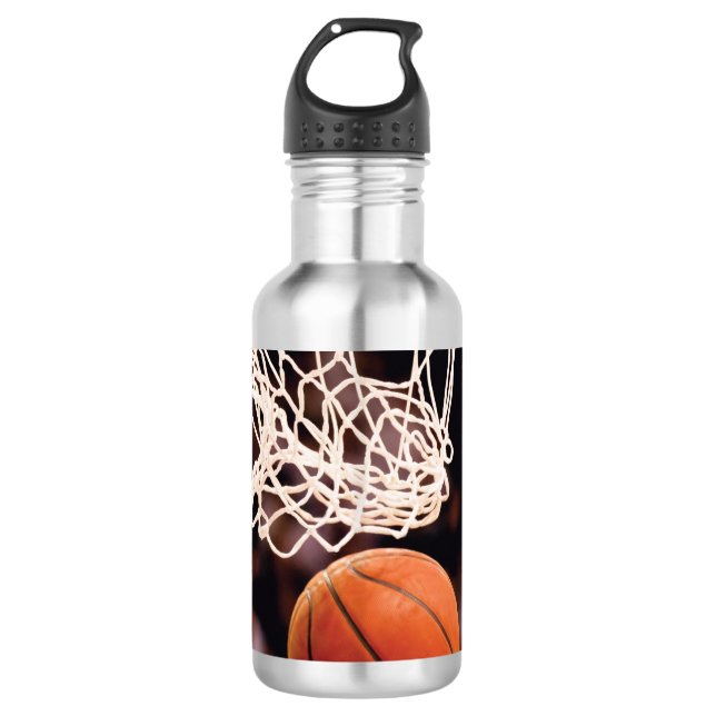 Basketball Scoring Stainless Steel Water Bottle (Front)