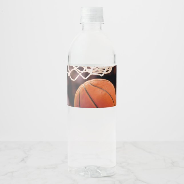 Basketball Scoring Water Bottle Label (Front)