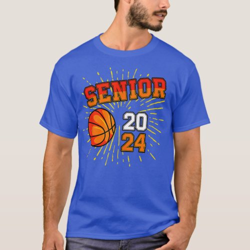 Basketball Senior 2024 Class Of 24 Graduate Gradua T_Shirt