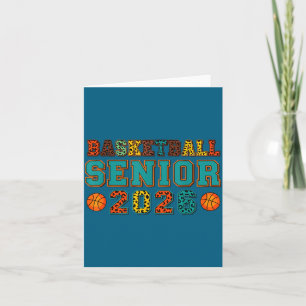 Basketball Senior 2026 Graduation Illustration Card