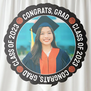 Basketball Senior Congrats Custom Graduation Photo Balloon