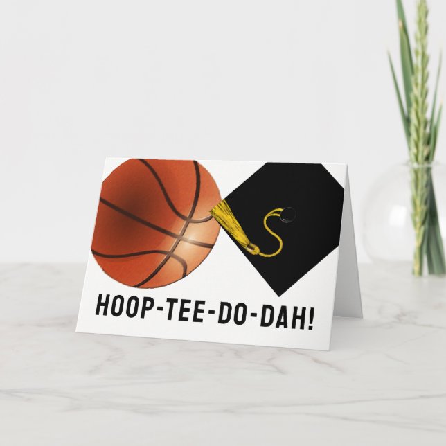 Basketball Senior Graduation Card (Front)