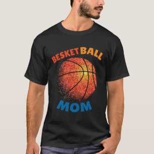 Basketball Senior Mom Torn Paper Twinkle Twinkle T-Shirt