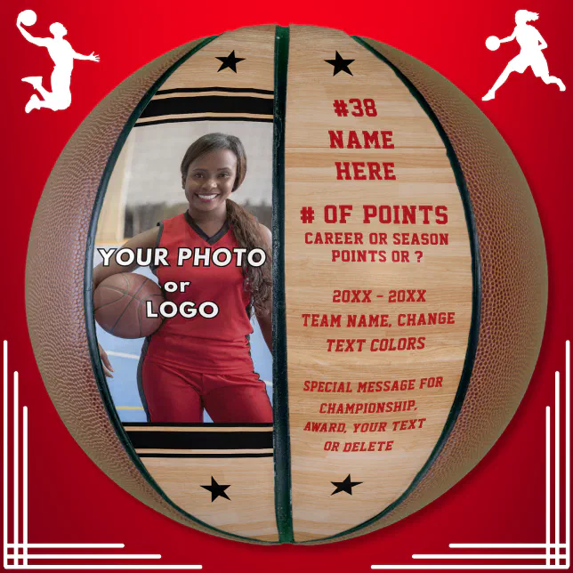 Basketball Senior Night Gift Ideas with PHOTO Zazzle