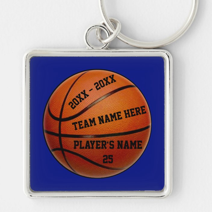 Basketball Senior Night Gifts Your Text Colors Keychain Zazzle Com