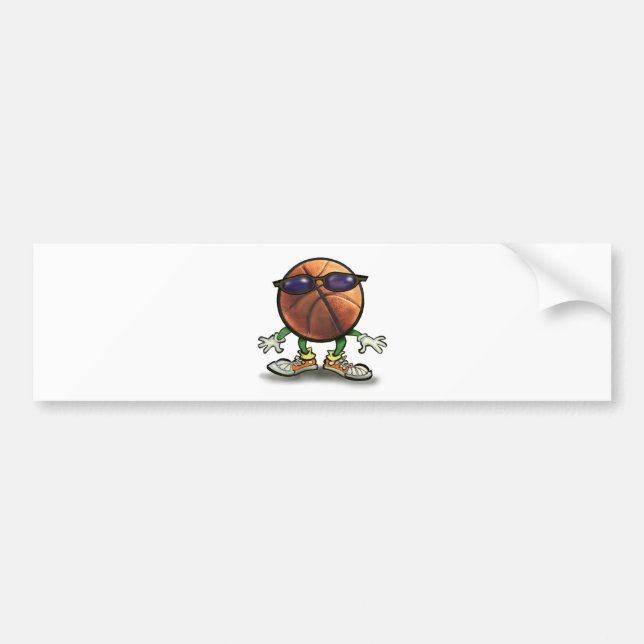 Basketball Shades Bumper Sticker (Front)