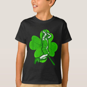 Basketball Shamrock St Patrick's Day Srt Lover Boy T-Shirt