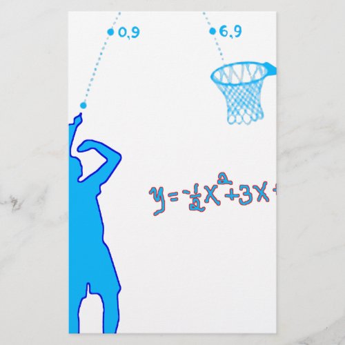 Basketball Shot and Quadratic equation Stationery