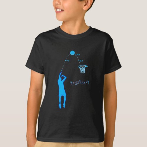 Basketball Shot and Quadratic equation T_Shirt