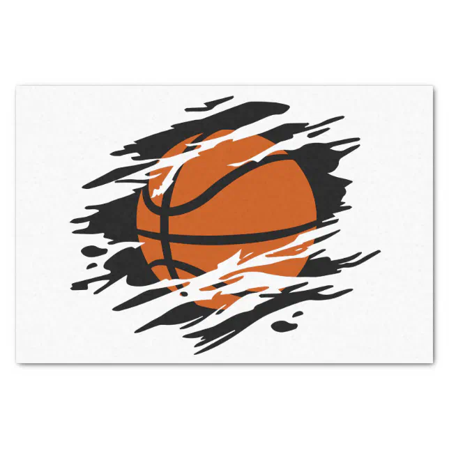 Basketball Shredded Tissue Paper Zazzle