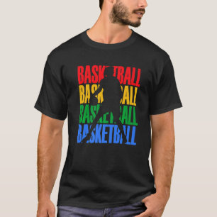 Basketball Silhouette Bball Player Coach Sports Ba T-Shirt