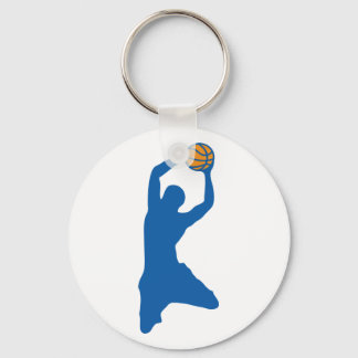 basketball silhouette keychain
