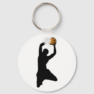 basketball silhouette keychain