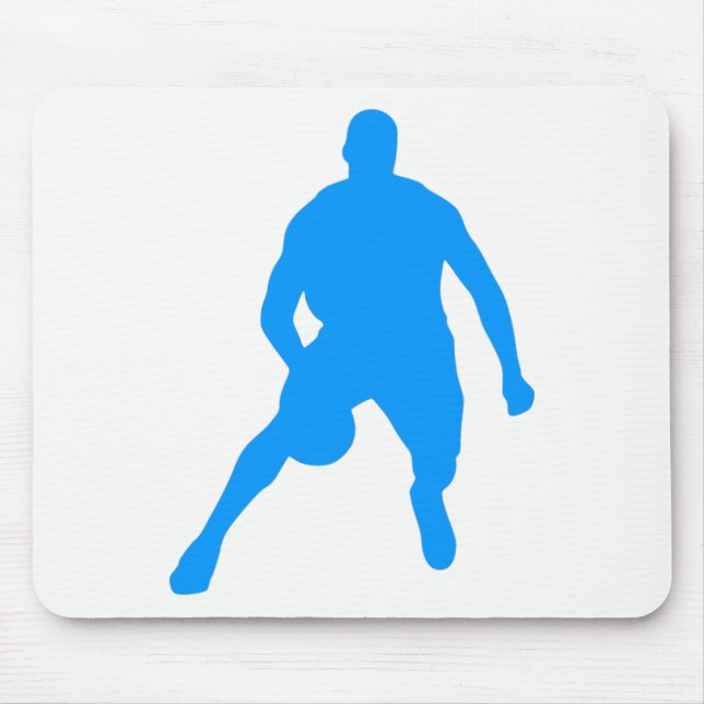 Basketball Silhouette Mouse Pad (Front)