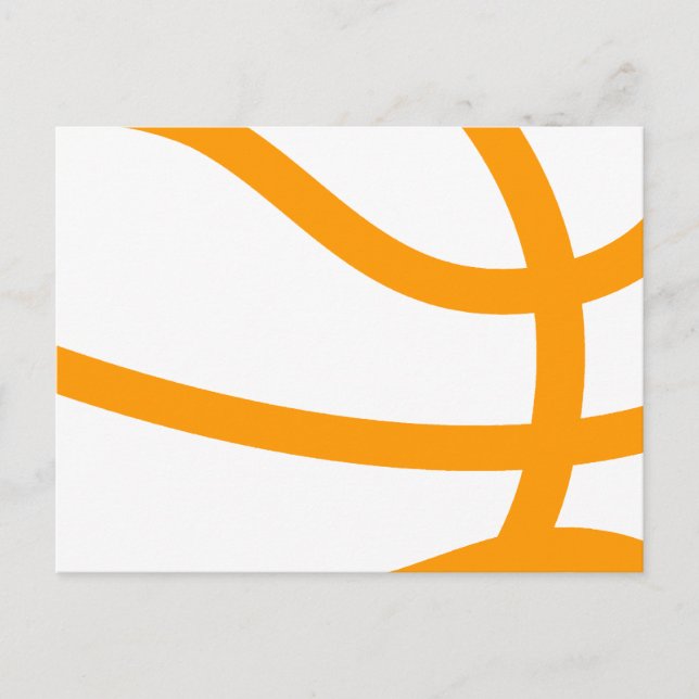 basketball silhouette postcard (Front)