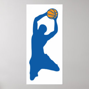 basketball silhouette poster