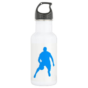 Basketball Silhouette Stainless Steel Water Bottle