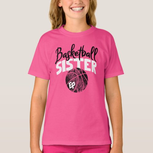 Basketball Sister Eden Prairie For Dark Bkgd T_Shirt