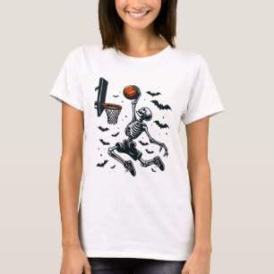 Basketball Skeleton Halloween Skeleton Basketball T-Shirt