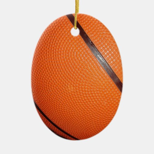Basketball Skin Ceramic Ornament