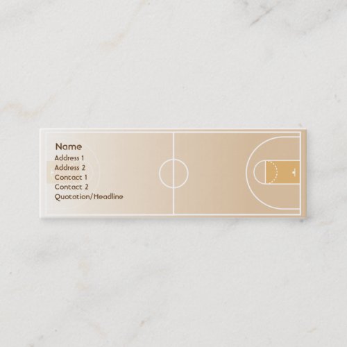 Basketball - Skinny Business Card Templates