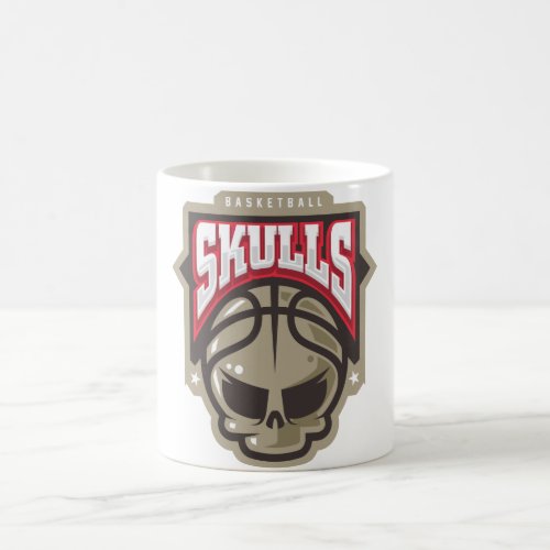 basketball skulls magic mug