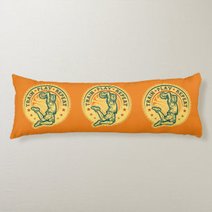 Basketball Slam Dunk Vintage Design Body Pillow