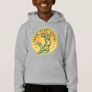Basketball Slam Dunk Vintage Design Hoodie