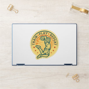 Basketball Slam Dunk Vintage Design HP Laptop Skin