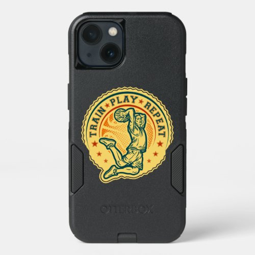 Basketball Slam Dunk Vintage Design iPhone 13 Case