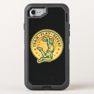 Basketball Slam Dunk Vintage Design OtterBox Defender iPhone SE/8/7 Case