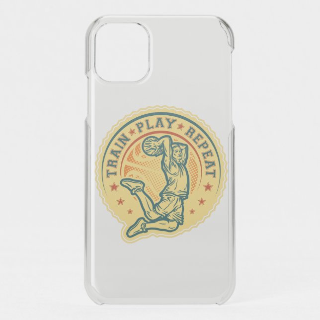 Basketball Slam Dunk Vintage Design Uncommon iPhone Case (Back)