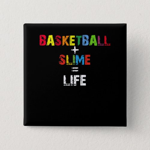 Basketball Slime Life Girls Basketball Player Button