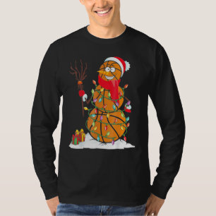 Basketball Snowman Balls T-Shirt