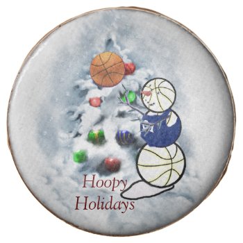 Basketball Snowman Christmas Chocolate Covered Oreo by TheSportofIt at Zazzle