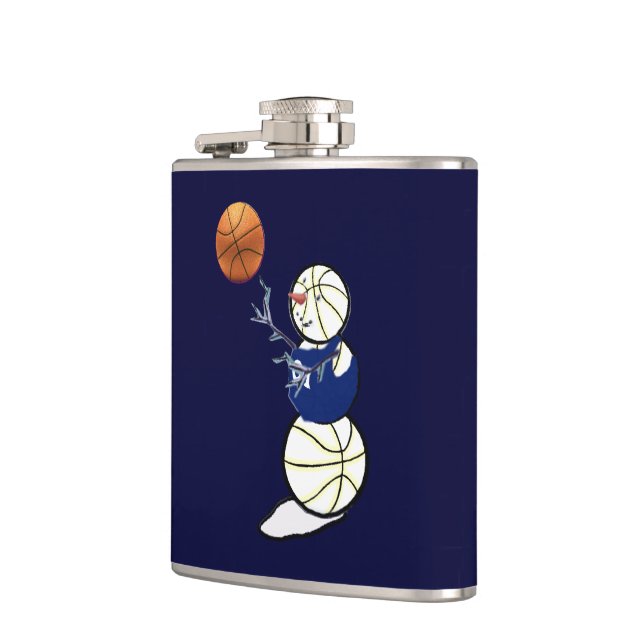 Basketball Snowman Flask (Left)