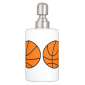 Basketball Soap Dispenser And Toothbrush Holder (Back)