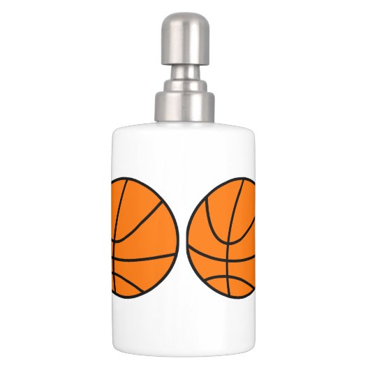 Basketball Soap Dispenser And Toothbrush Holder (Back)